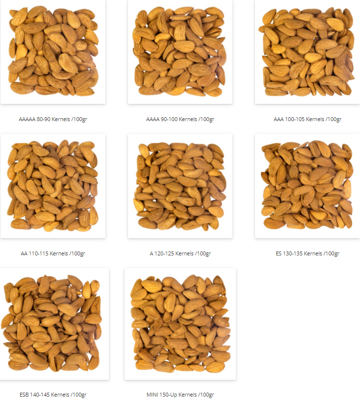 almond types